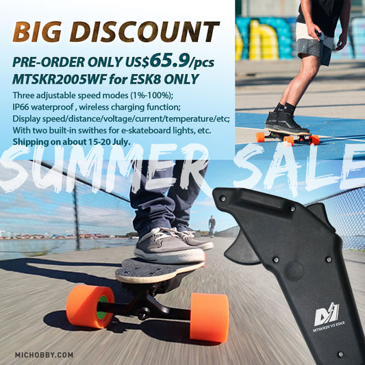 ESK8 remote waterproof remote for electric skateboard longboard DIY electric mountainboard MTTSKR20V2 MTSKR2005WF remote