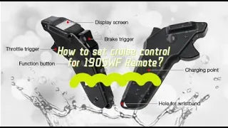 How to Set Cruise Control in MTSKR1905WF Remote?