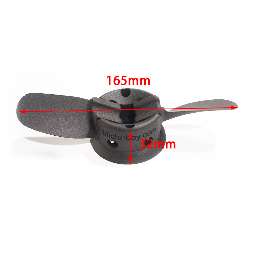 (In Stock!) MICHOBBY Efoil Propeller Two Blade Propeller Folding Propeller Plastic Or Stainless Steel Propeller for Maytech 6374 6384 6579 Waterproof Motor DIY Electric Foil SUP Kayak Assist Kit