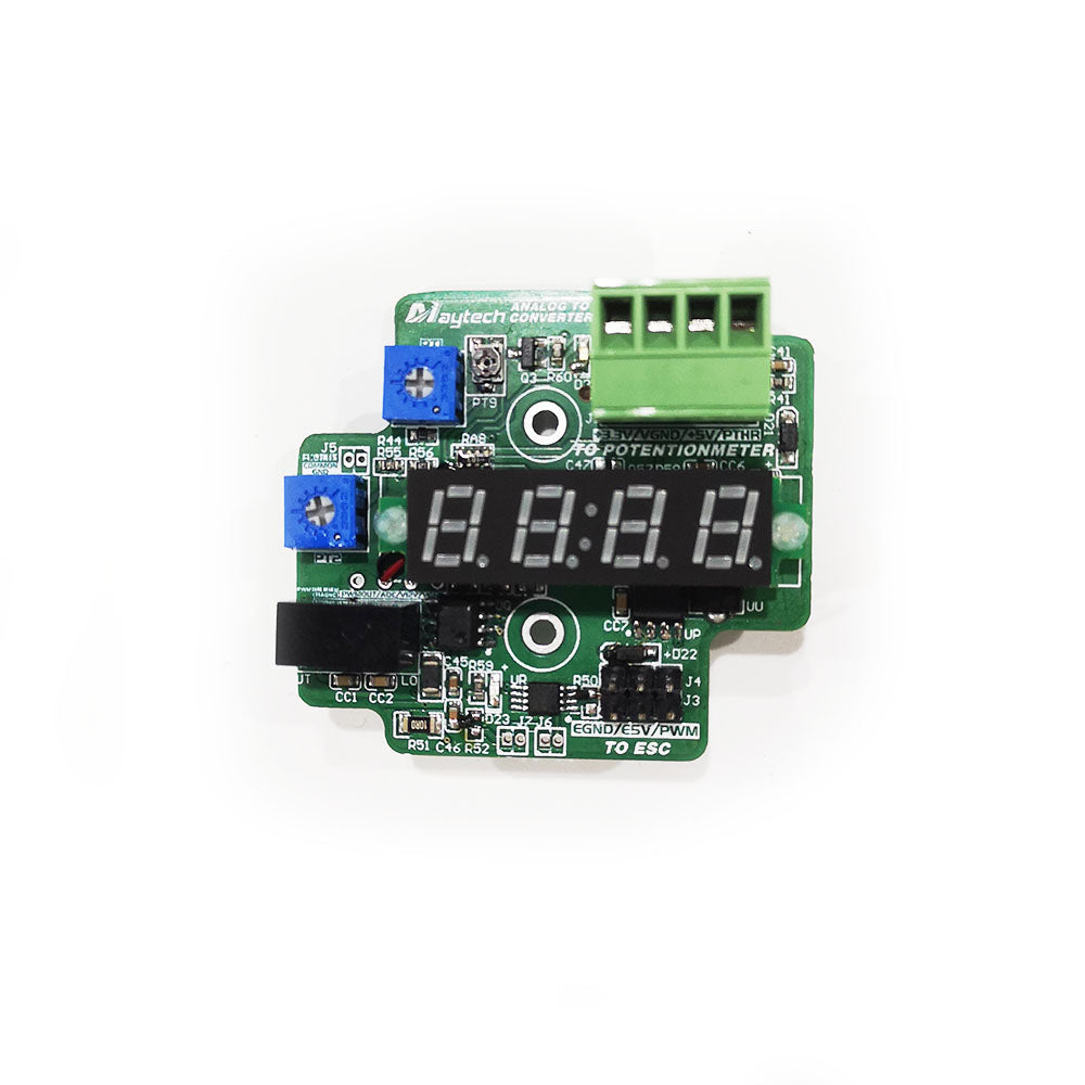 In Stock! Maytech V1.0 Analog Voltage to PWM Converter ADC to PWM Signal Converter 0-5V Analog Input to 0-100% PWM adjustable 0.8-2.2ms 100HZ PWM Output