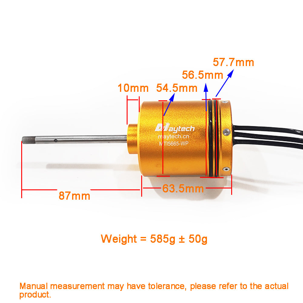 2000W 5665 300KV Waterproof Inrunner Motor Brushless Underwater Motor for ROV RC Boat Electric SUP