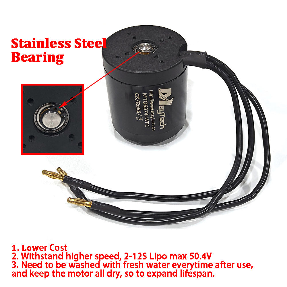 Efoil DIY Foil Assist Kit ( 6374 150KV Waterproof Motor +160A Fully Waterproof ESC + MTSKR1905WF Waterproof Remote )