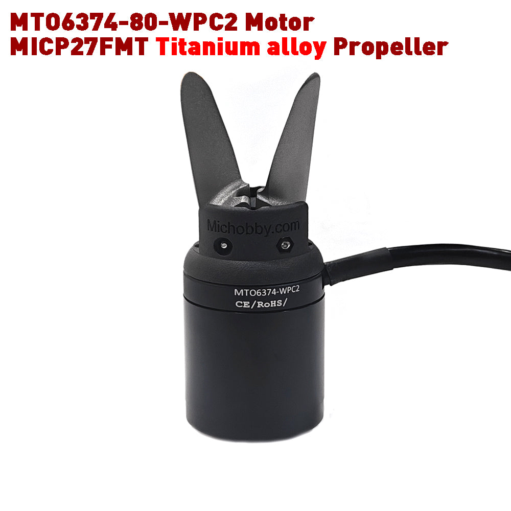 Foil Assist Motor 6374 150KV 80KV Fully Waterproof Brushless Motor for Underwater Thruster Electric SUP Efoil DIY Electric Foil