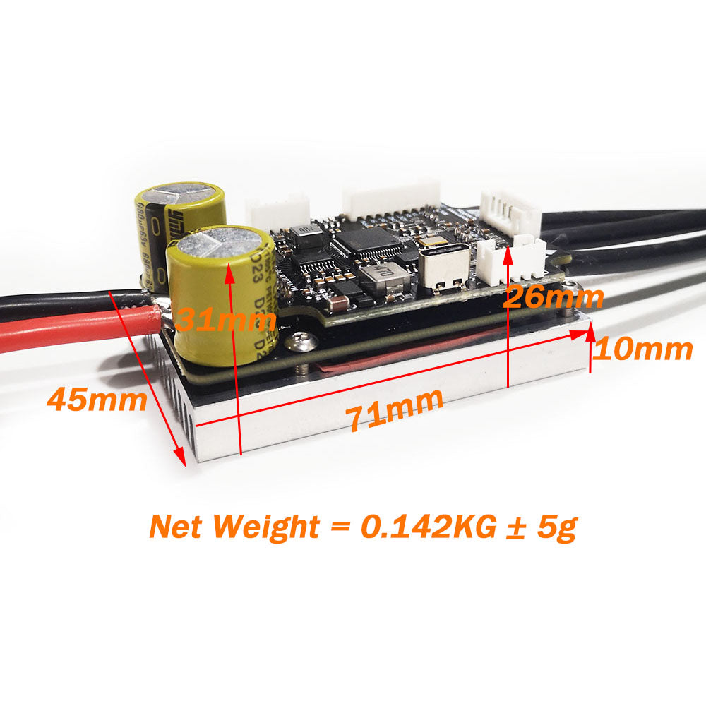 New MTSPF4.6K 100A SUPERFOC ESC based on V4.12 VESC_TOOl Compatible speed controller