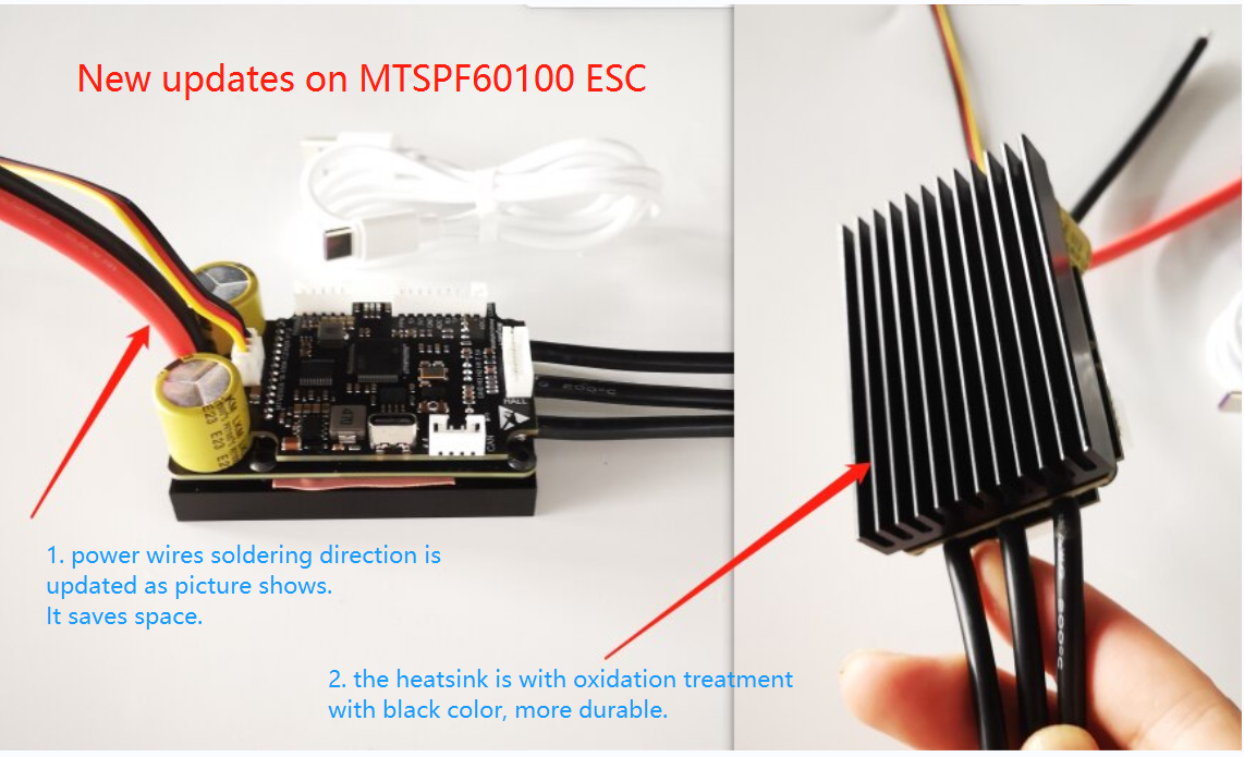 New MTSPF4.6K 100A SUPERFOC ESC based on V4.12 VESC_TOOl Compatible speed controller