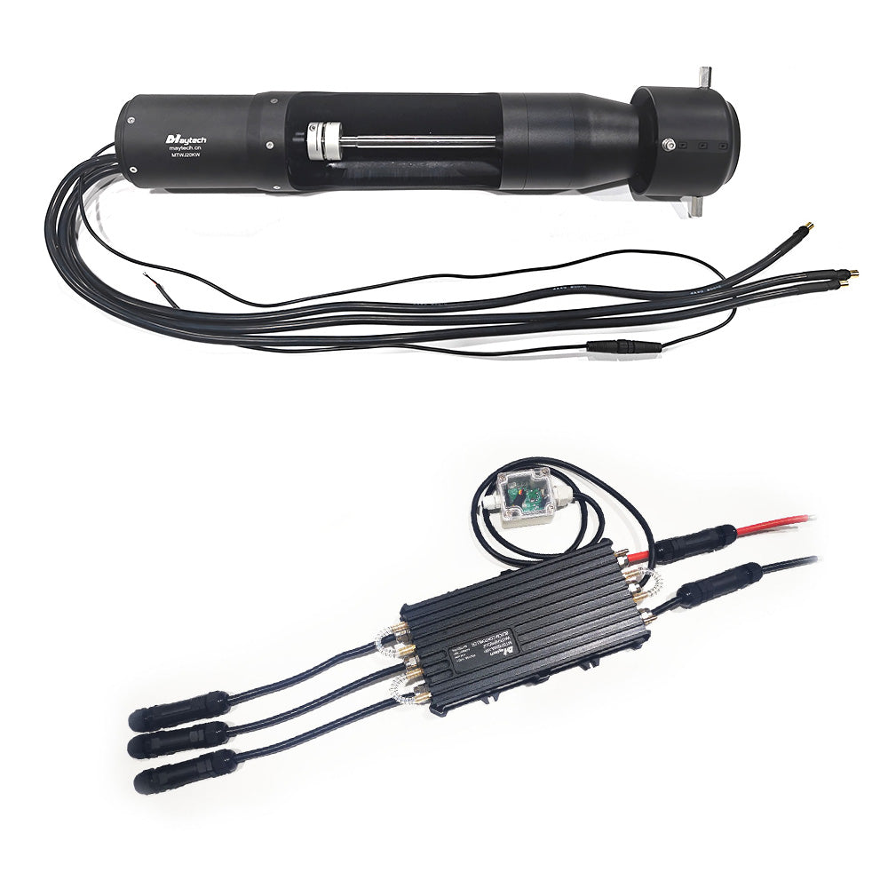 60V 111KG Thrust Electric Jetpump Kit MTWJ20KW Electric Waterjet 500A ESC Remote for Electric Jet Tender Electric Yachts Boats Catamarans
