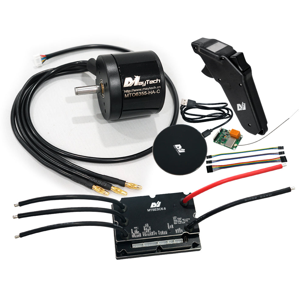 (Motor+ESC+Remote) E-mountainboard electric skateboard kit MTSVESC6.0 200A VESC based ESC and brushless black sealed motor (battle-hardened) and Remote