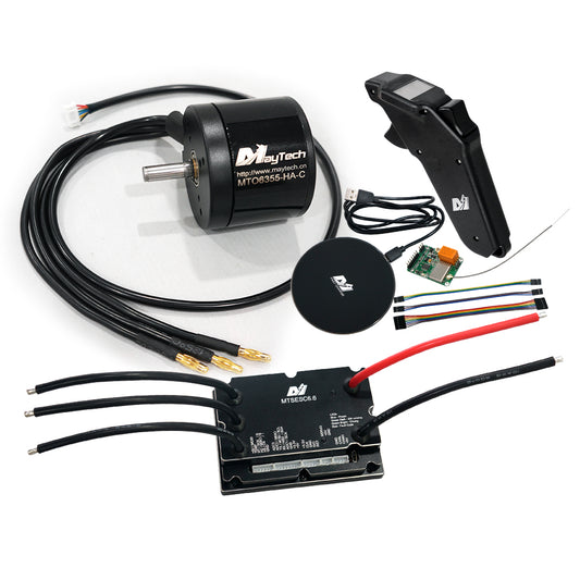 (Motor+ESC+Remote)  E-mountainboard electric skateboard kit MTSVESC6.0 200A VESC based ESC and brushless black sealed motor (battle-hardened) and Remote