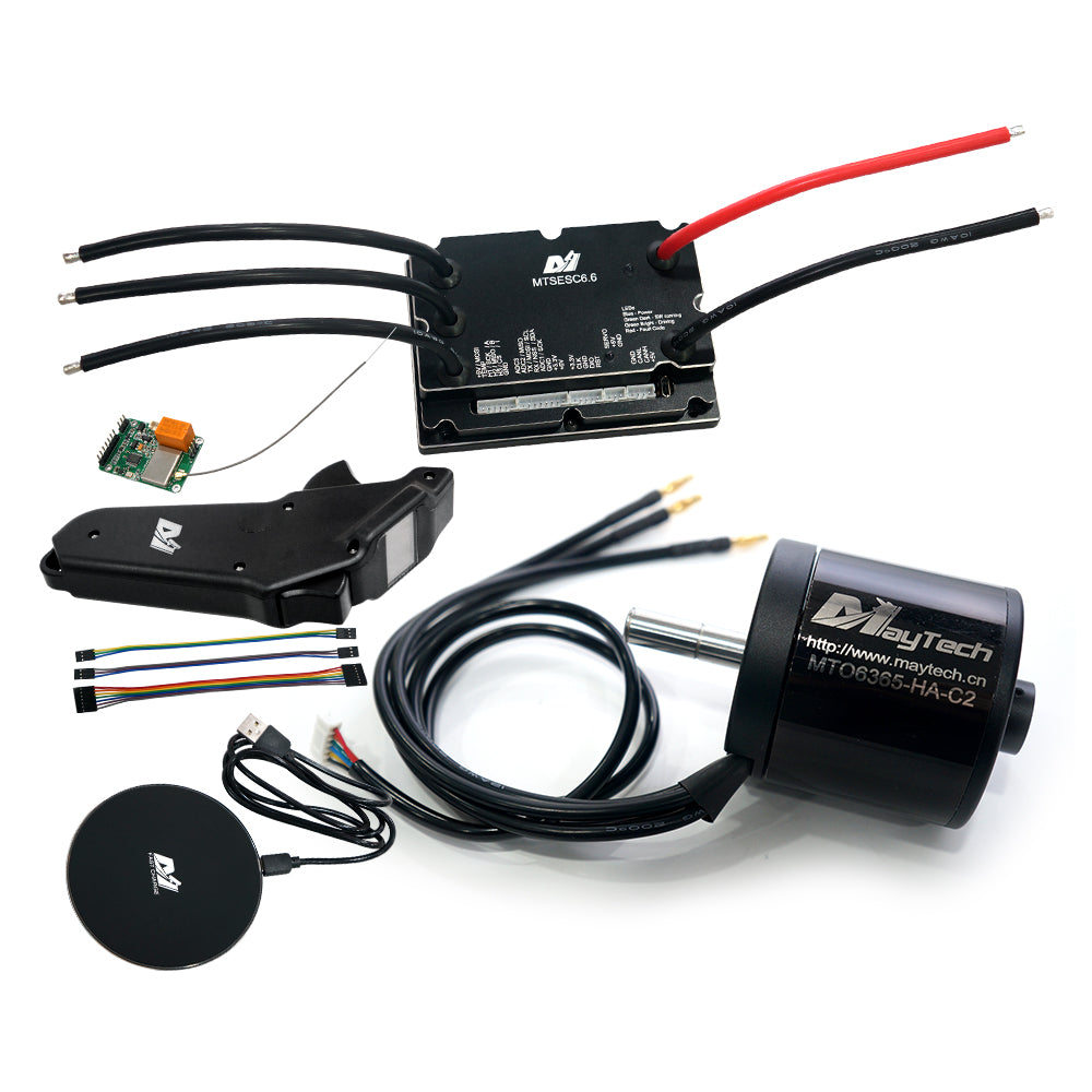 (Motor+ESC+Remote) E-mountainboard electric skateboard kit MTSVESC6.0 200A VESC based ESC and brushless black sealed motor (battle-hardened) and Remote