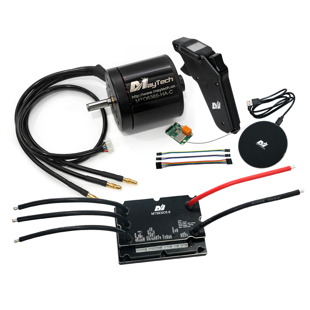 (Motor+ESC+Remote) E-mountainboard electric skateboard kit MTSVESC6.0 200A VESC based ESC and brushless black sealed motor (battle-hardened) and Remote