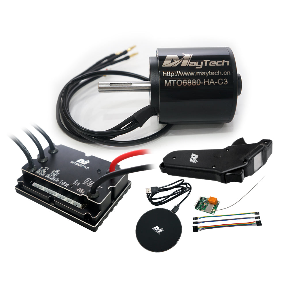 (Motor+ESC+Remote) E-mountainboard electric skateboard kit MTSVESC6.0 200A VESC based ESC and brushless black sealed motor (battle-hardened) and Remote