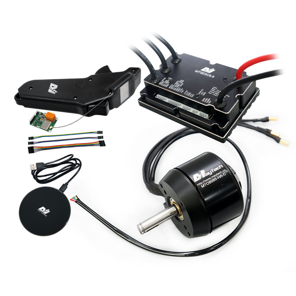 (Motor+ESC+Remote) E-mountainboard electric skateboard kit MTSVESC6.0 200A VESC based ESC and brushless black sealed motor (battle-hardened) and Remote