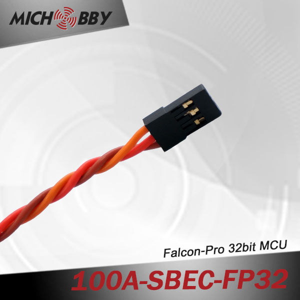 100A 6S FP Brushless ESC 32bit Speed Controller for RC Airplanes MT100A‐SBEC‐FP32