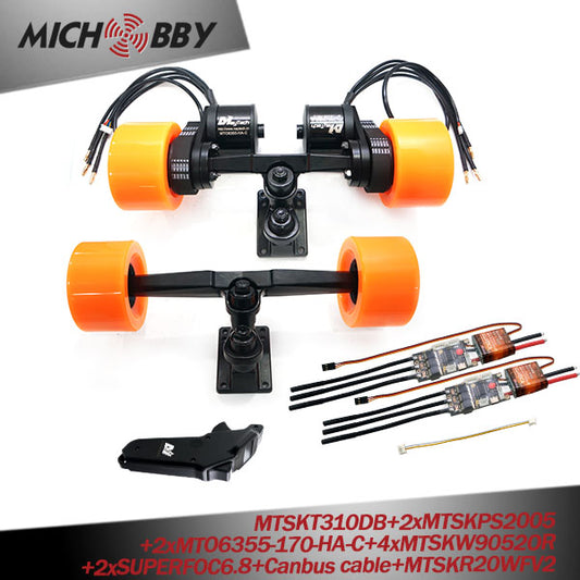 Maytech Electric Longboard Drive Kit 5065 6355 6365 6374 Brushless Dc Motor Eskateboard Remote Trucks Superfoc6.8 VESC6