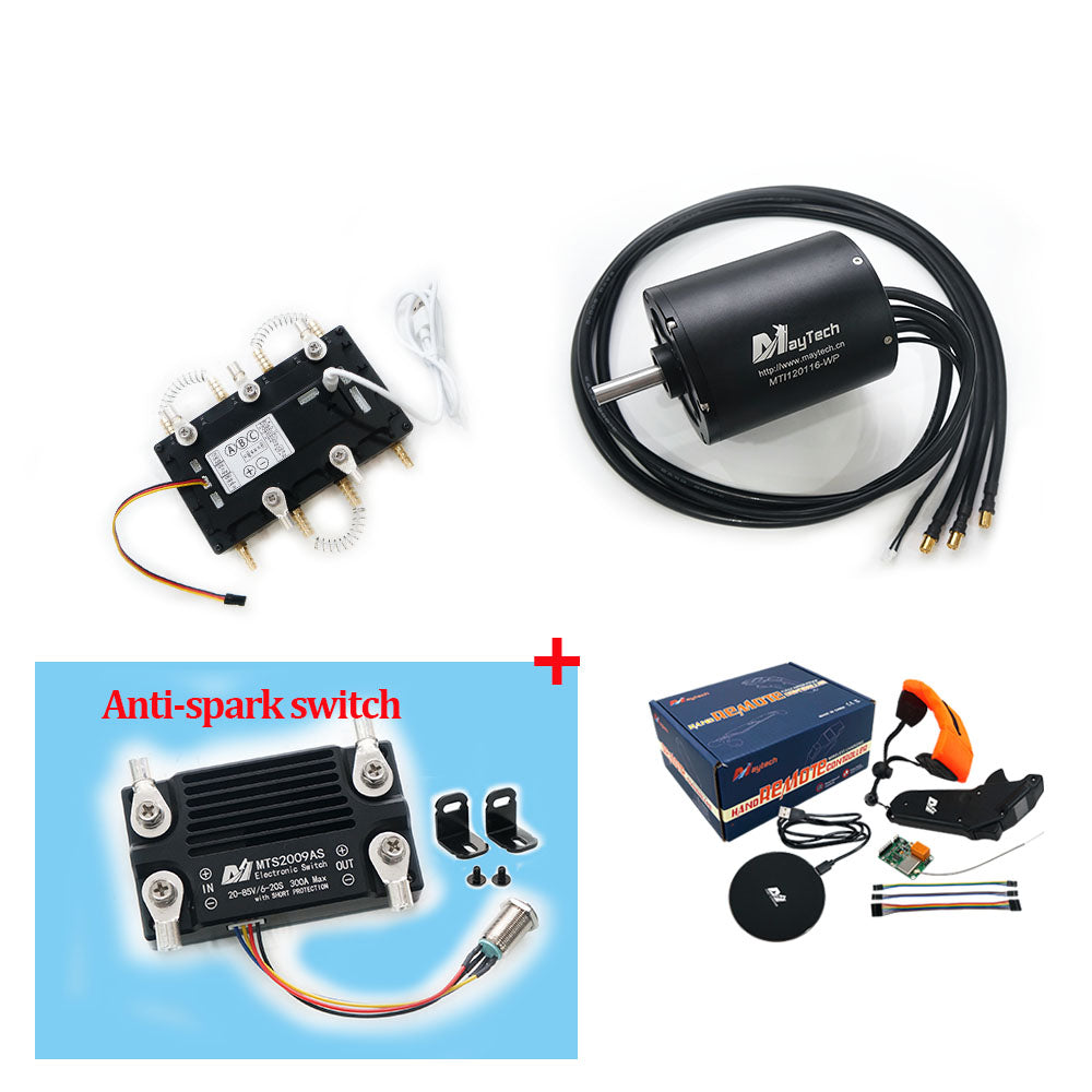 Maytech Electric Surfboard Jet ski Kits 120116 Motor + Watercooled 300A VESC based ESC + V3 Remote