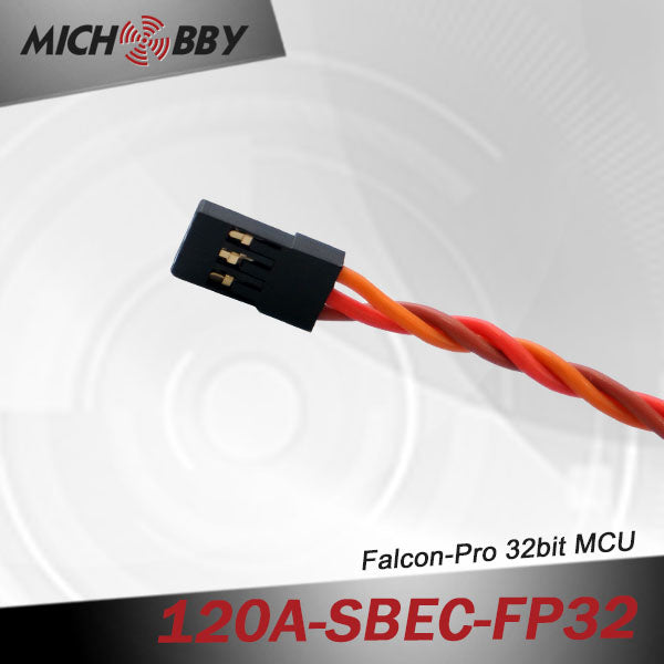 120A 8S FP Brushless ESC 32bit Speed Controller for RC Airplanes MT120A‐SBEC‐FP32