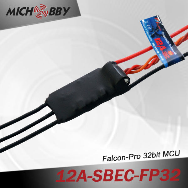 12A 3S FP Brushless ESC 32bit Speed Controller for RC Airplanes MT12A‐SBEC‐FP32