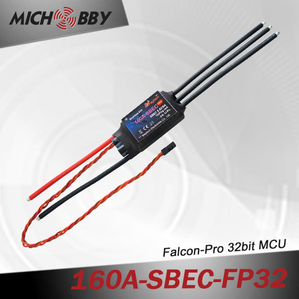 160A 6S FP Brushless ESC 32bit Speed Controller for RC Airplanes MT160A‐SBEC‐FP32