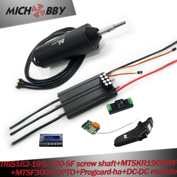 Maytech Efoil Kit with MTI65162 Motor 300A Splash waterproof ESC 1905WF Remote With 300A Anti-spark switch and Waterpump