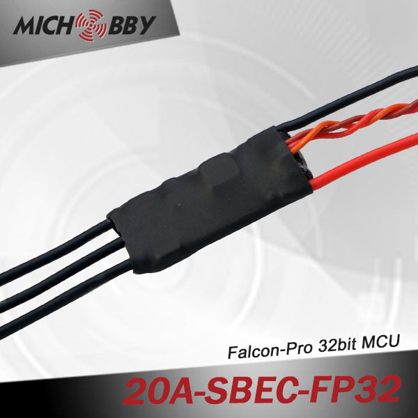 20A 4S FP Brushless ESC 32bit Speed Controller for RC Airplanes MT20A‐SBEC‐FP32