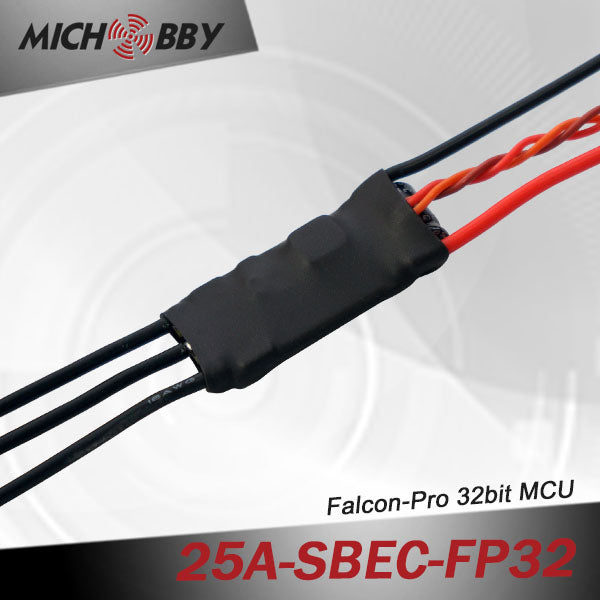 25A 4S FP Brushless ESC 32bit Speed Controller for RC Airplanes MT25A‐SBEC‐FP32