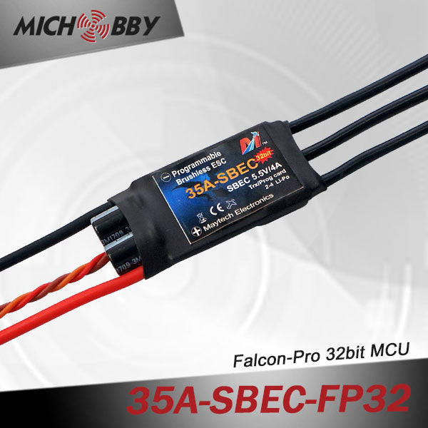 35A 4S FP Brushless ESC 32bit Speed Controller for RC Airplanes MT35A‐SBEC‐FP32