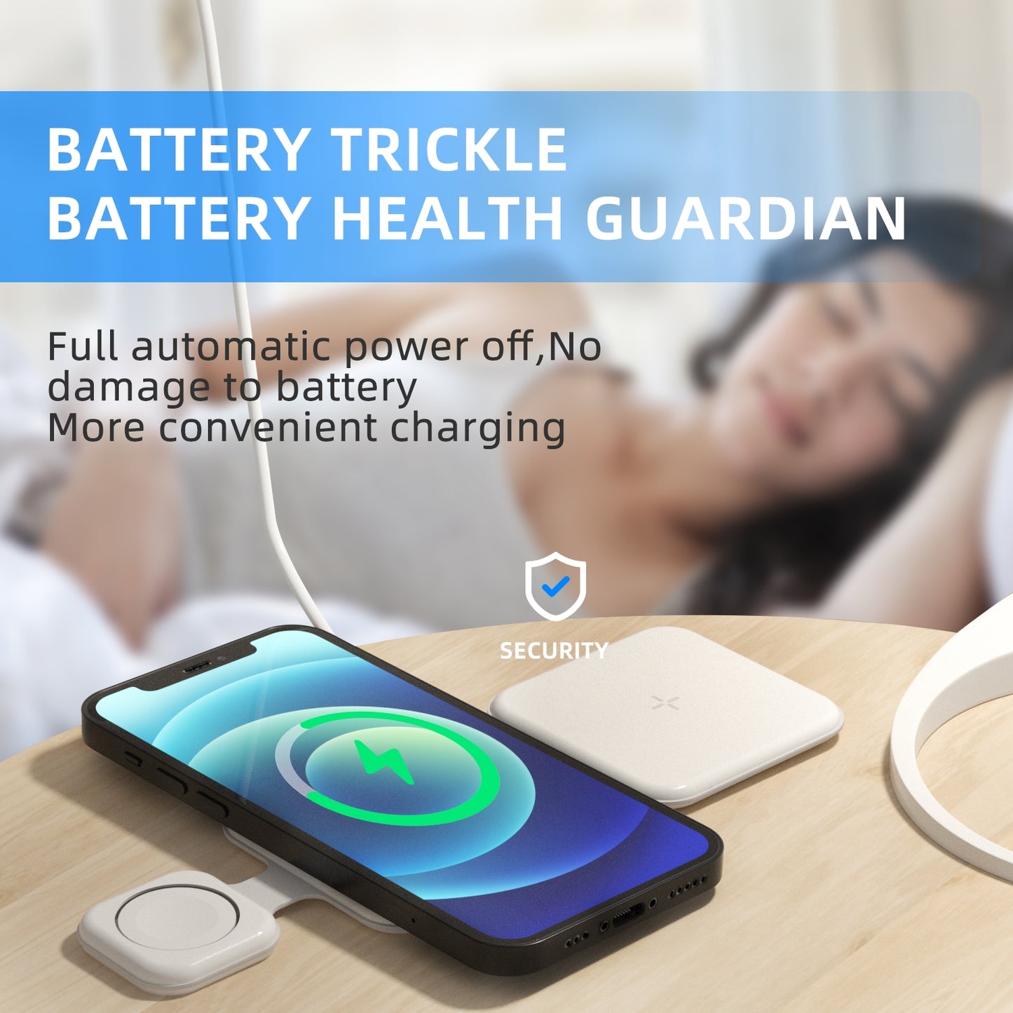 15W Mini Convernient Folding Wireless Charger 3in1 For iPhone 13 12 11 X XS XR Pro Max Samsung S21 S20 S9 S8 Note Qi Fast Charging Station