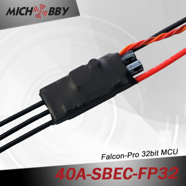 40A 6S FP Brushless ESC 32bit Speed Controller for RC Airplanes MT40A‐SBEC‐FP32