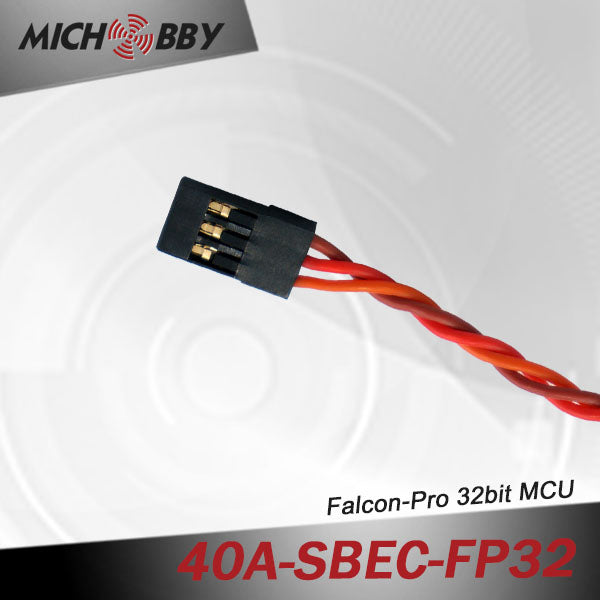 40A 6S FP Brushless ESC 32bit Speed Controller for RC Airplanes MT40A‐SBEC‐FP32