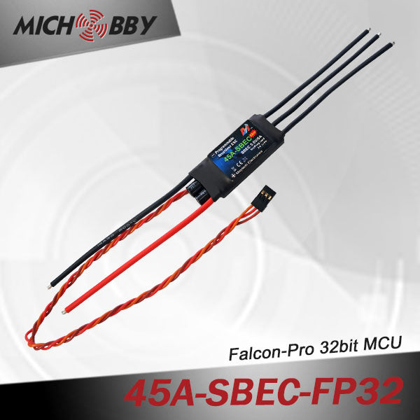 45A 6S FP Brushless ESC 32bit Speed Controller for RC Airplanes MT45A‐SBEC‐FP32