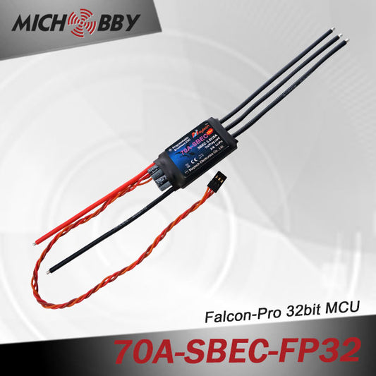 70A 6S FP Brushless ESC 32bit Speed Controller for RC Airplanes MT70A‐SBEC‐FP32