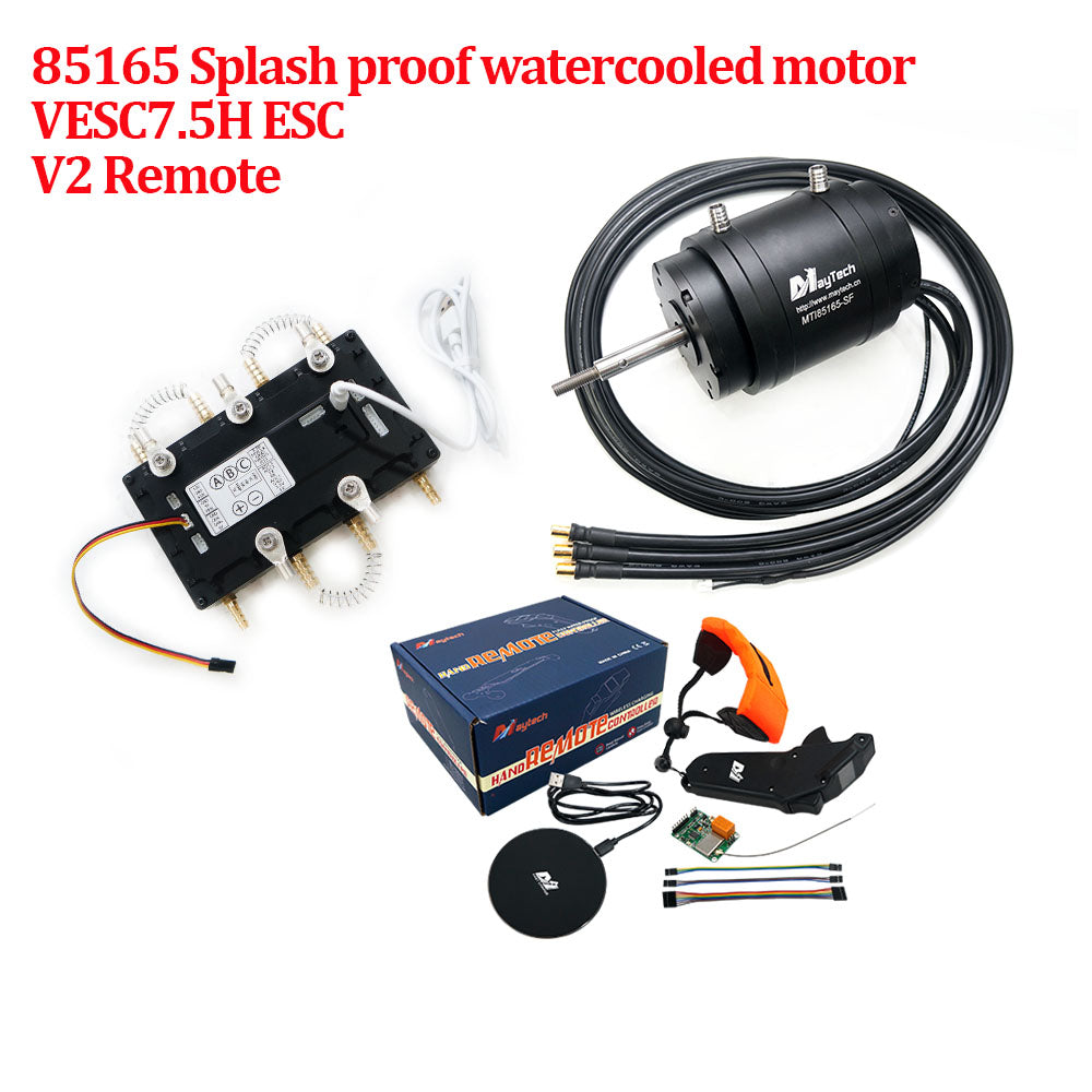 Maytech Efoil Surfboard Kits 85165 Motor + Watercooled 300A VESC based ESC + V3 Remote