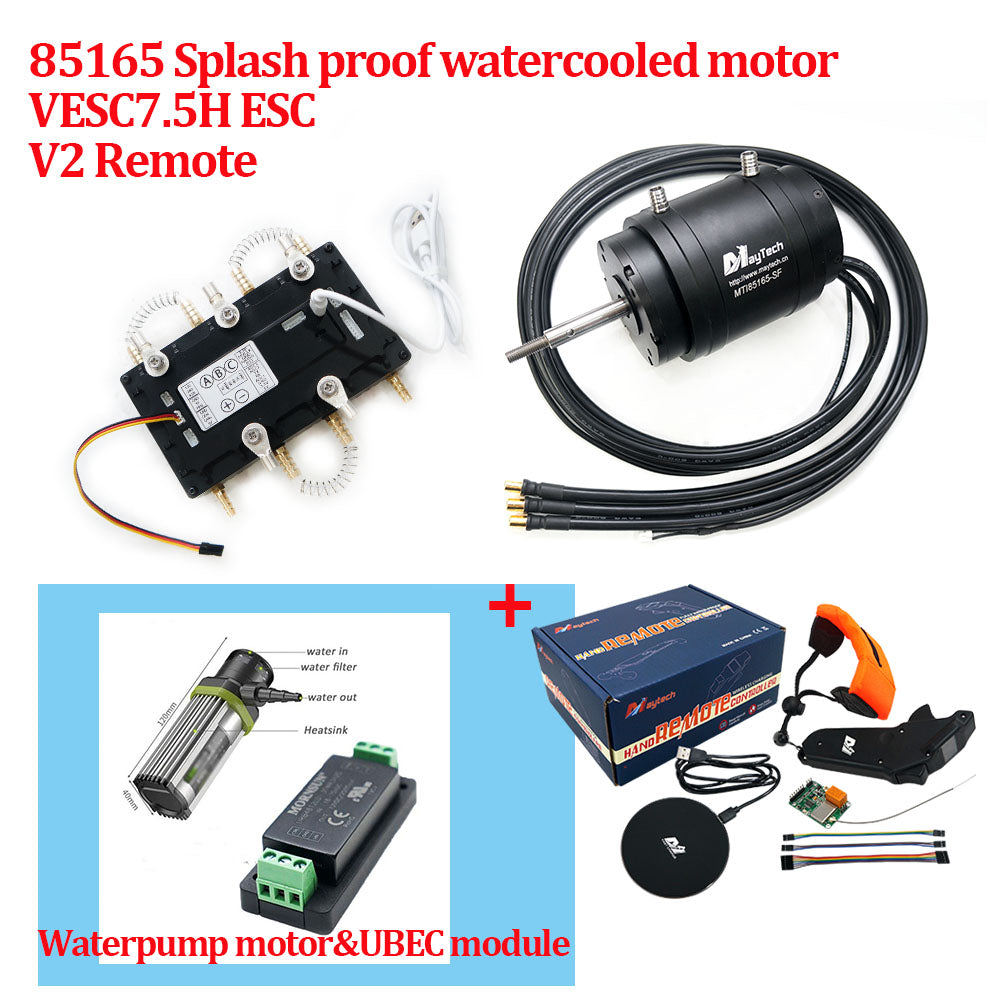 Maytech Efoil Surfboard Kits 85165 Motor + Watercooled 300A VESC based ESC + V3 Remote