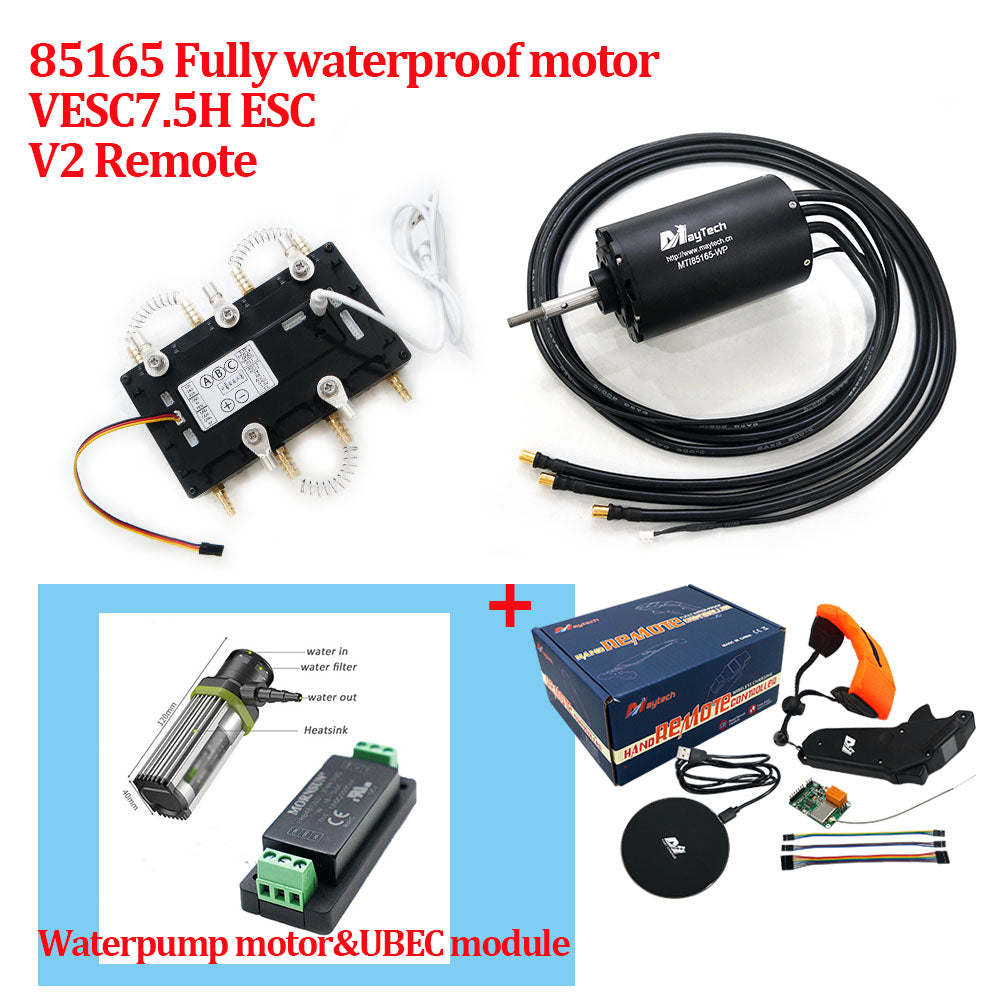 Maytech Efoil Surfboard Kits 85165 Motor + Watercooled 300A VESC based ESC + V3 Remote