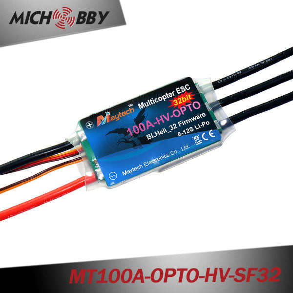 100A 12S HV Brushless ESC BLHeli_32 ESC for multicopters drones MT100A-OPTO-HV-SF32