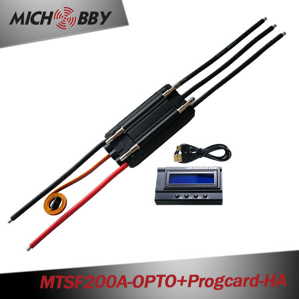 Maytech 200A 8LIPO OPTO ESC with Water-cooling Aluminum Case Controller for electric boat baitboat remote controled boat