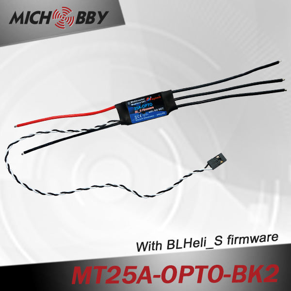 25A Brushless ESC BLHeli_S Firmware Speed controller for Multicopters Drones MT25A-OPTO-BK1/BK2