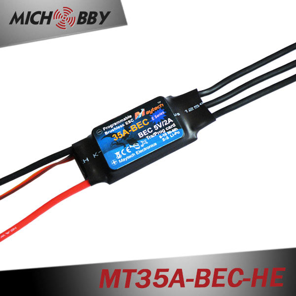 35A 3S ESC Brushless Electric Speed Controller for RC Airplanes Helicopters MT35A-BEC-HE