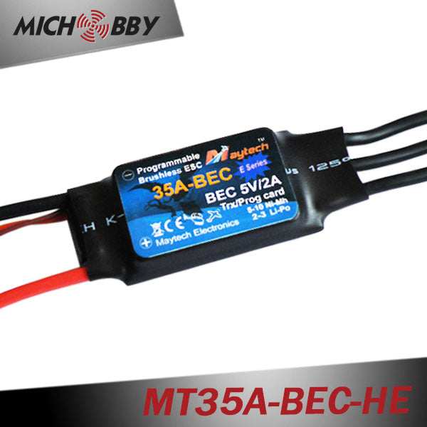 35A 3S ESC Brushless Electric Speed Controller for RC Airplanes Helicopters MT35A-BEC-HE