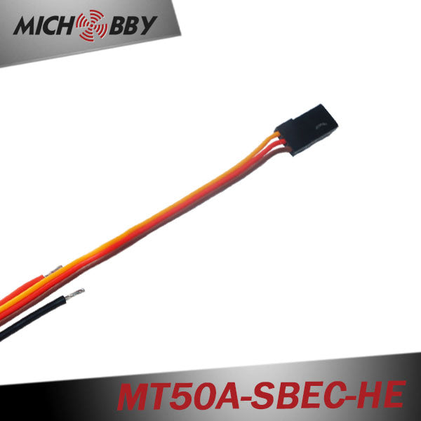 50A 4S ESC Brushless Electric Speed Controller for RC Airplanes Helicopters MT50A-SBEC-HE