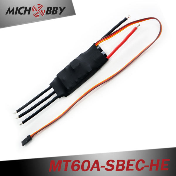 60A 6S ESC Brushless Electric Speed Controller for RC Airplanes Helicopters MT60A-SBEC-HE