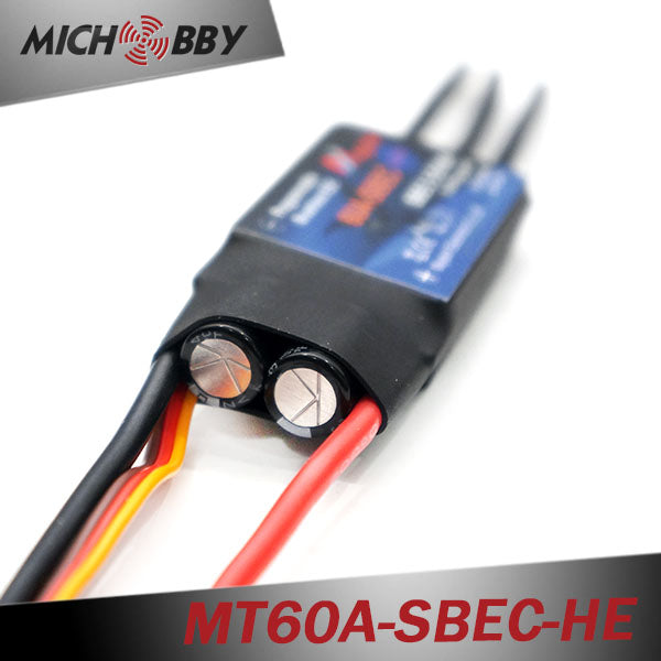 60A 6S ESC Brushless Electric Speed Controller for RC Airplanes Helicopters MT60A-SBEC-HE