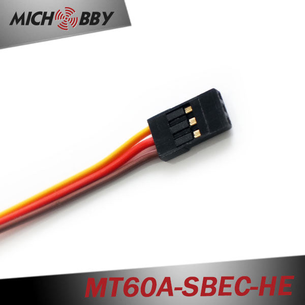 60A 6S ESC Brushless Electric Speed Controller for RC Airplanes Helicopters MT60A-SBEC-HE