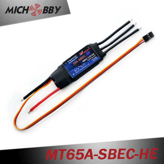 65A 6S ESC Brushless Electric Speed Controller for RC Airplanes Helicopters MT65A-SBEC-HE