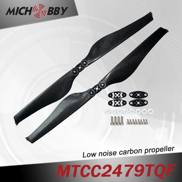 In Stock! Maytech Low noise MTCC2479TQF 24inch carbon fiber balsa wood Composite propeller for agricultural drones aerial photography