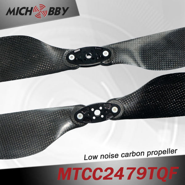 In Stock! Maytech Low noise MTCC2479TQF 24inch carbon fiber balsa wood Composite propeller for agricultural drones aerial photography