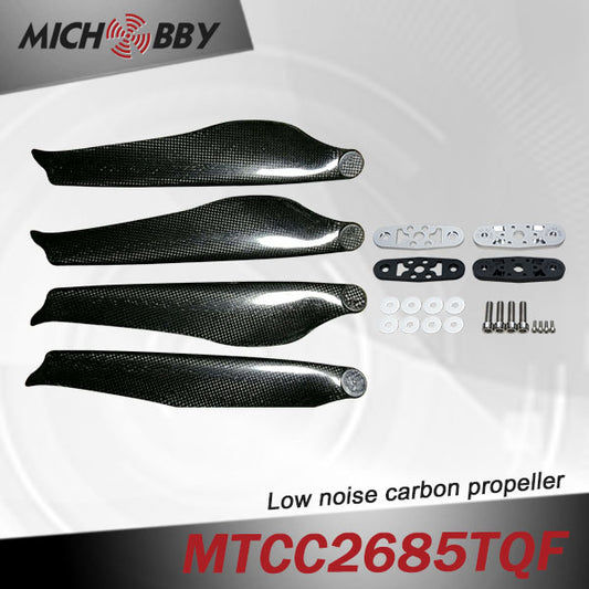 In Stock! Maytech Low noise MTCC2685TQF 26inch carbon fiber balsa wood Composite propeller for agricultural drones aerial photography