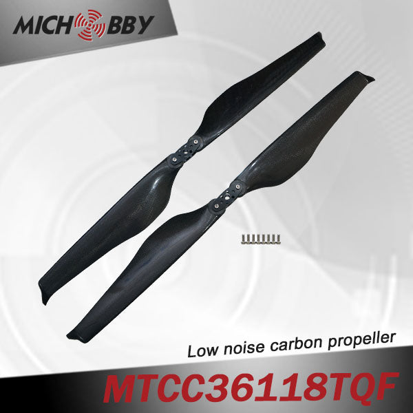 In Stock! Maytech Low noise MTCC36118TQF 36inch carbon fiber balsa wood Composite propeller for agricultural drones aerial photography