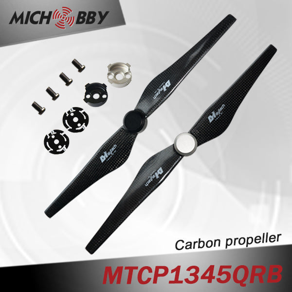 MTCP1345QRB Quick Release Carbon Fiber Prop for DJI Inspire 1 13x4.5 inch in Pairs Done/Multi-copter