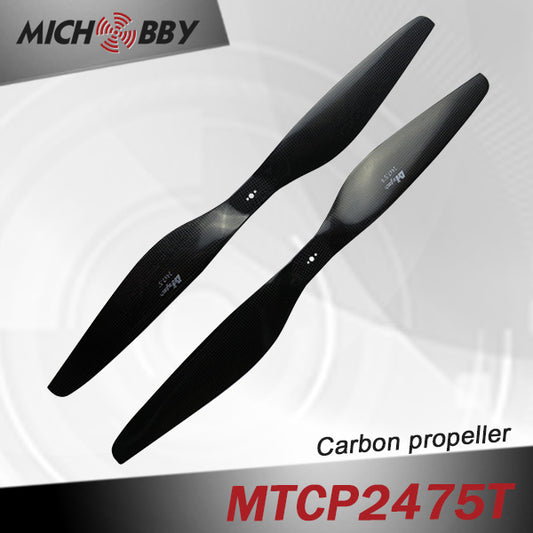 Carbon fiber propeller 24.0x7.5inch for aerial photography uav